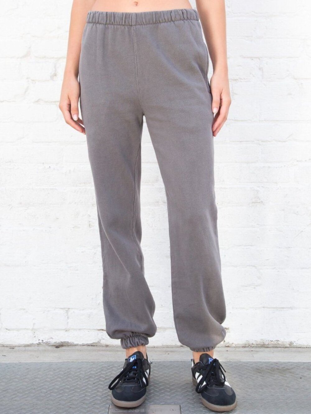 Brandy Melville John Galt Jogger Sweatpants - Dark Ash - One Size